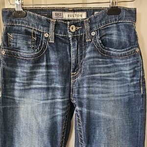 BKE Fulton Medium Blue Straight Leg Jeans